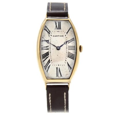 A 1914 Tonneau Watch sold by Cartier London