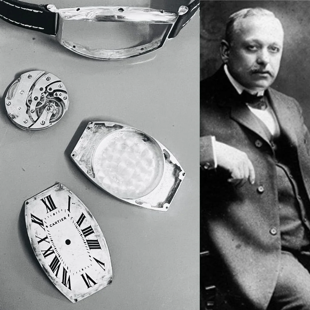 Inside a Cartier watch case…