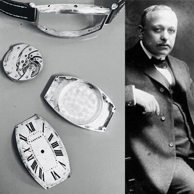 Inside a Cartier watch case…