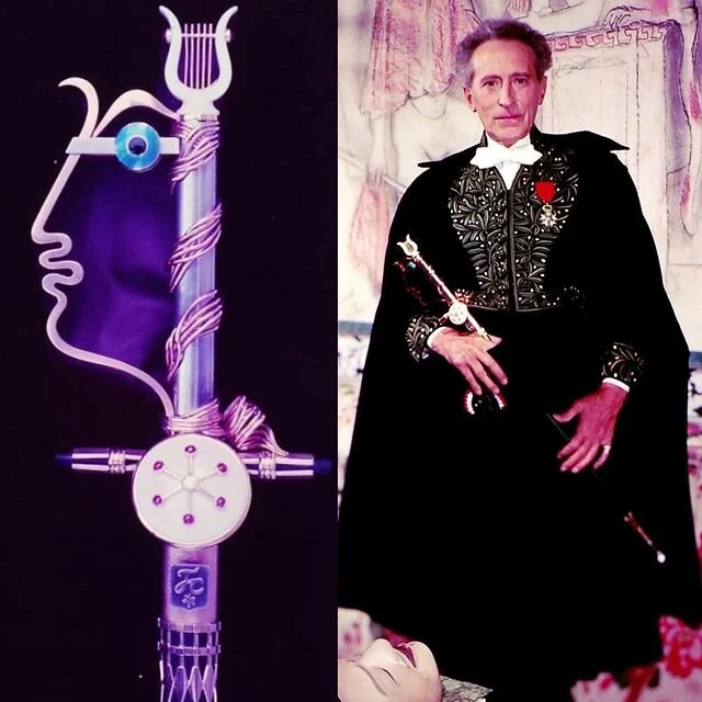 Jean Cocteau and his Cartier Paris sword