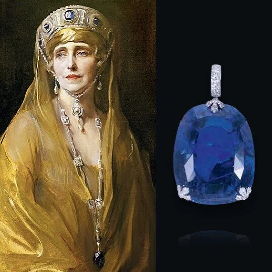 Queen Marie of Romania’s Cartier Sapphire Pendant