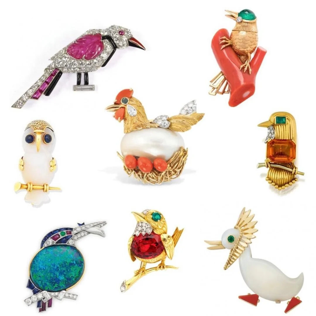 Vintage Cartier London Birds