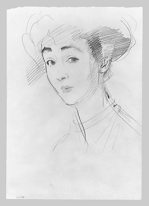 Consuelo Vanderbilt, drawing by John Singer Sargent, c.1905