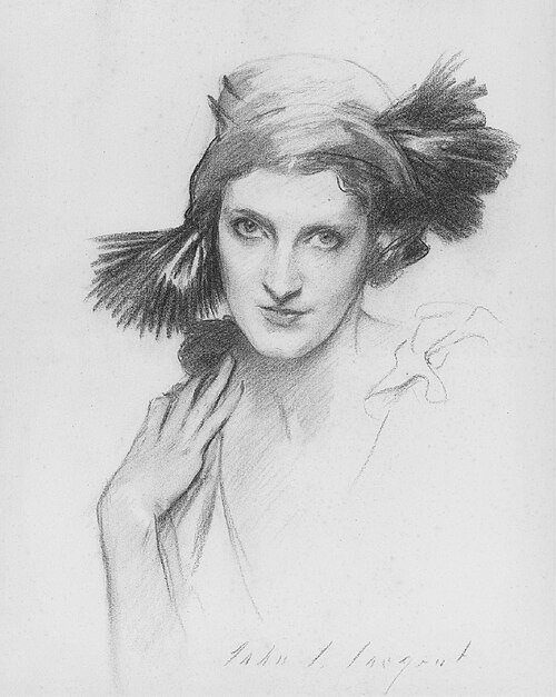 Daisy Fellowes, drawing by John Singer Sargent