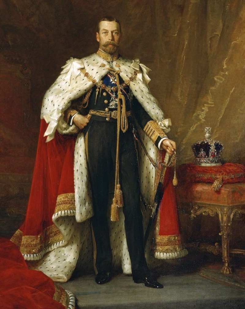 King George V in coronation robes, 1911