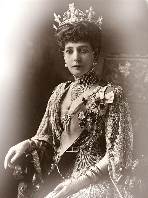 Queen Alexandra, consort of King Edward VII, 1913