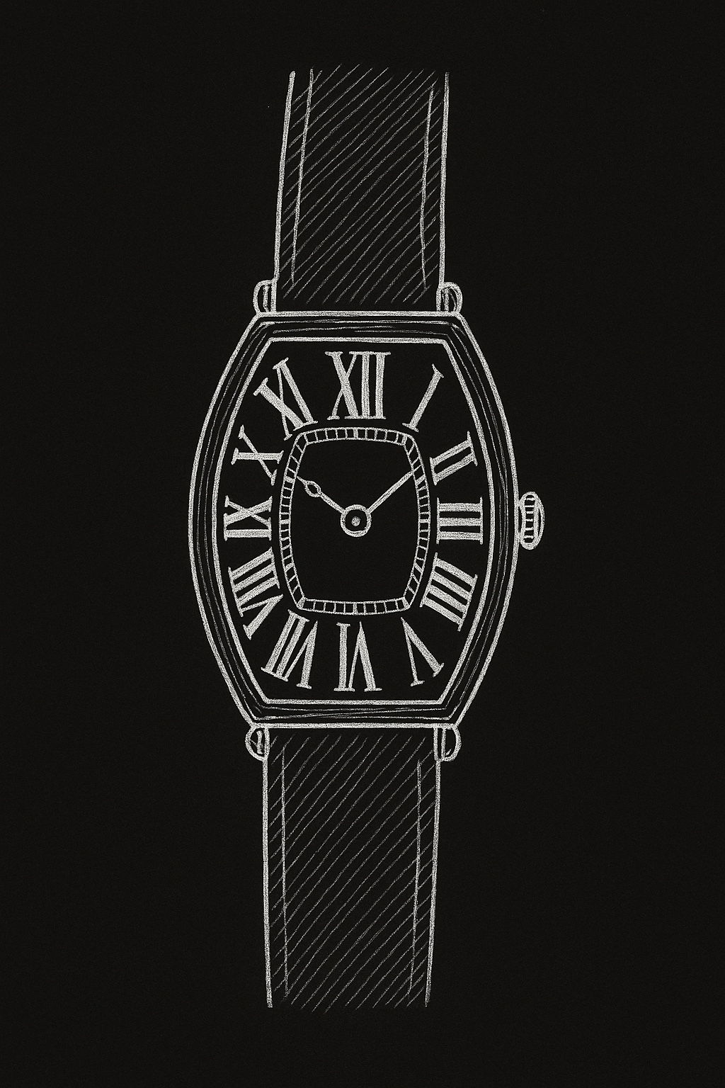 Blueprint illustration of tonneau