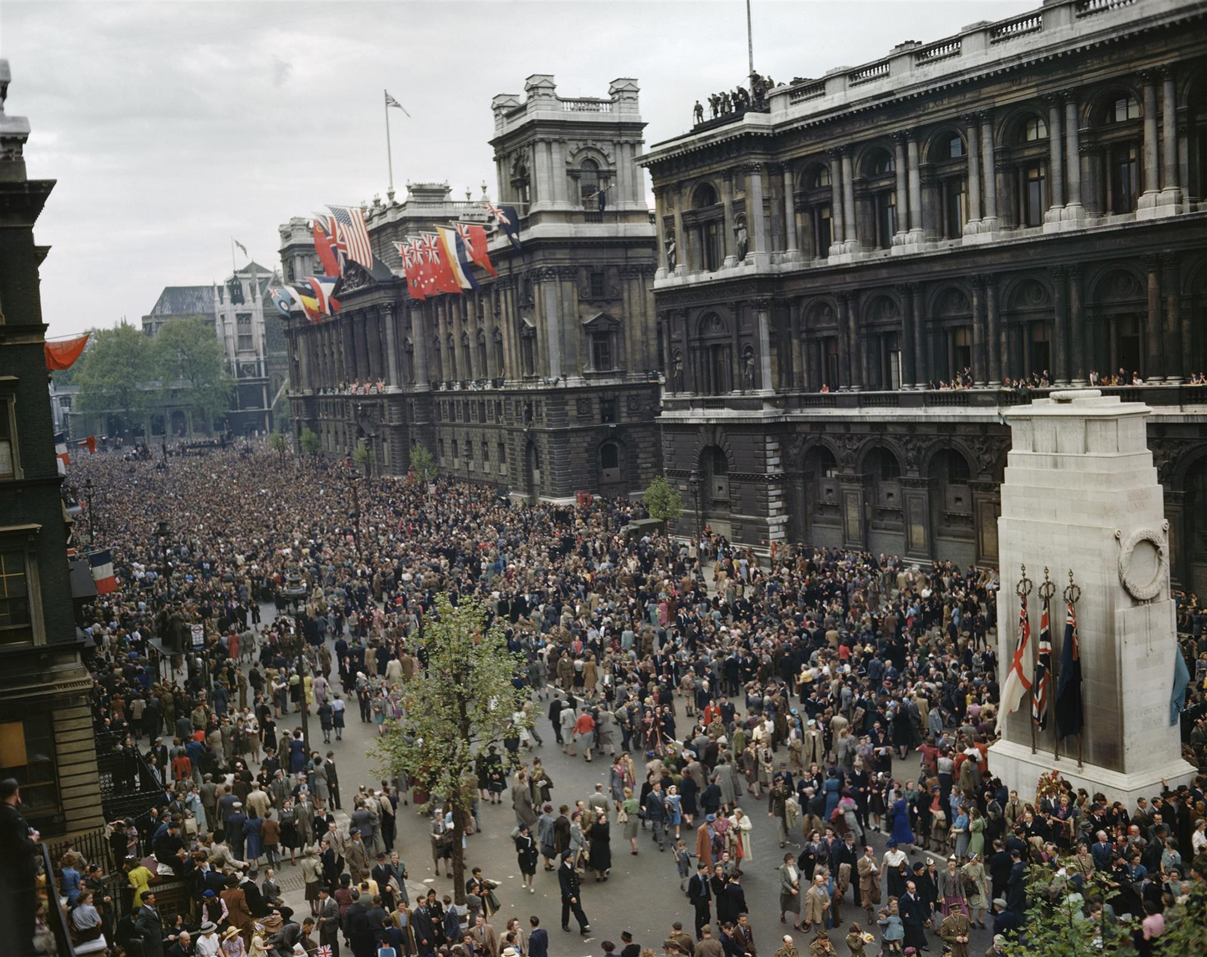 VE Day celebrations in London, 8 May 1945